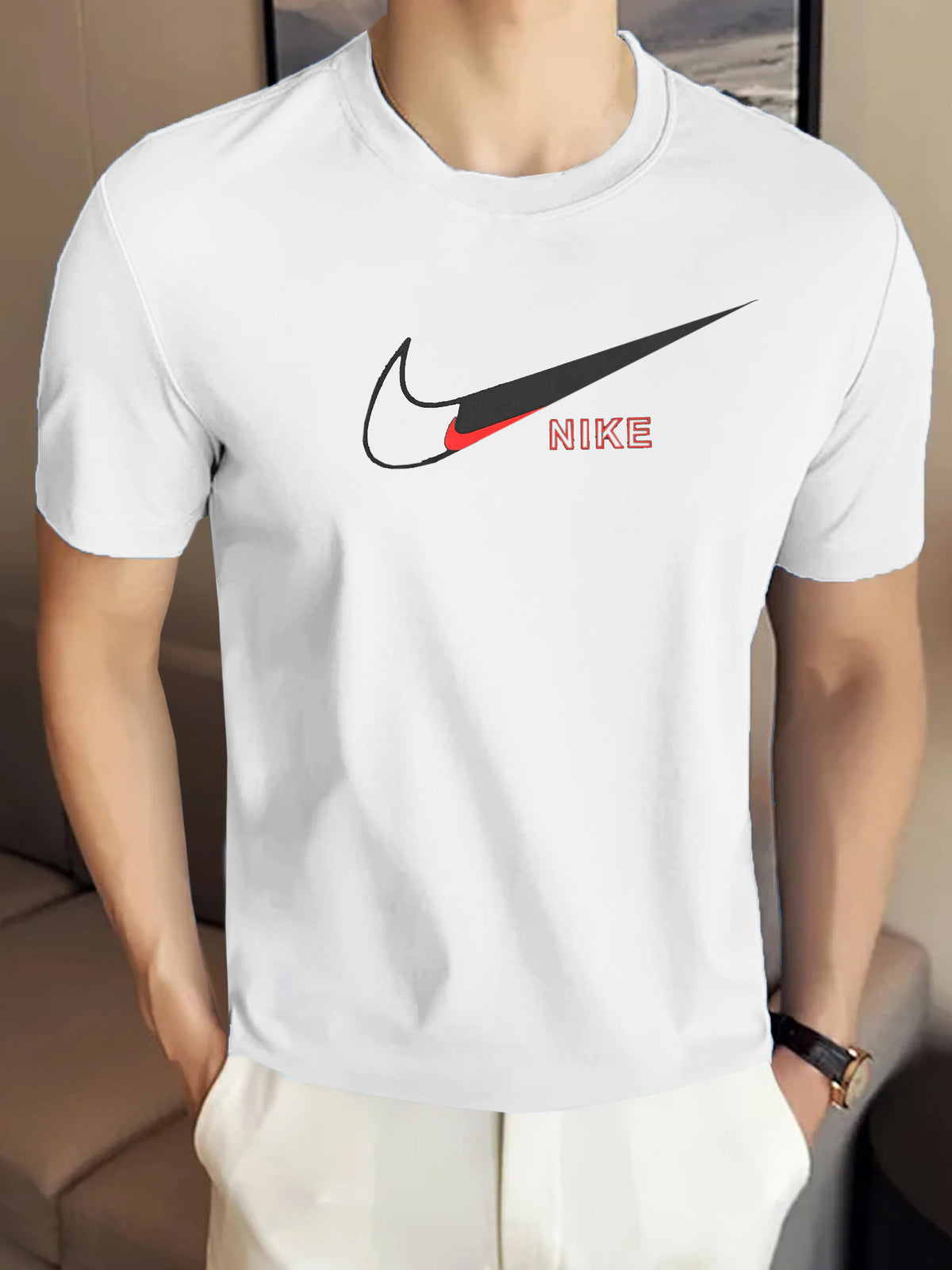 Nke Training Graphic Round Neck T-Shirt