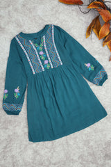 Embroidered Design Flower Pattern Turkish Imported Top