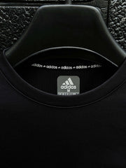 Dry Fit Tee With Printed Logo In Black
