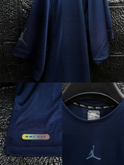 Dry Fit Tee With Reflector Logo In Navy Blue