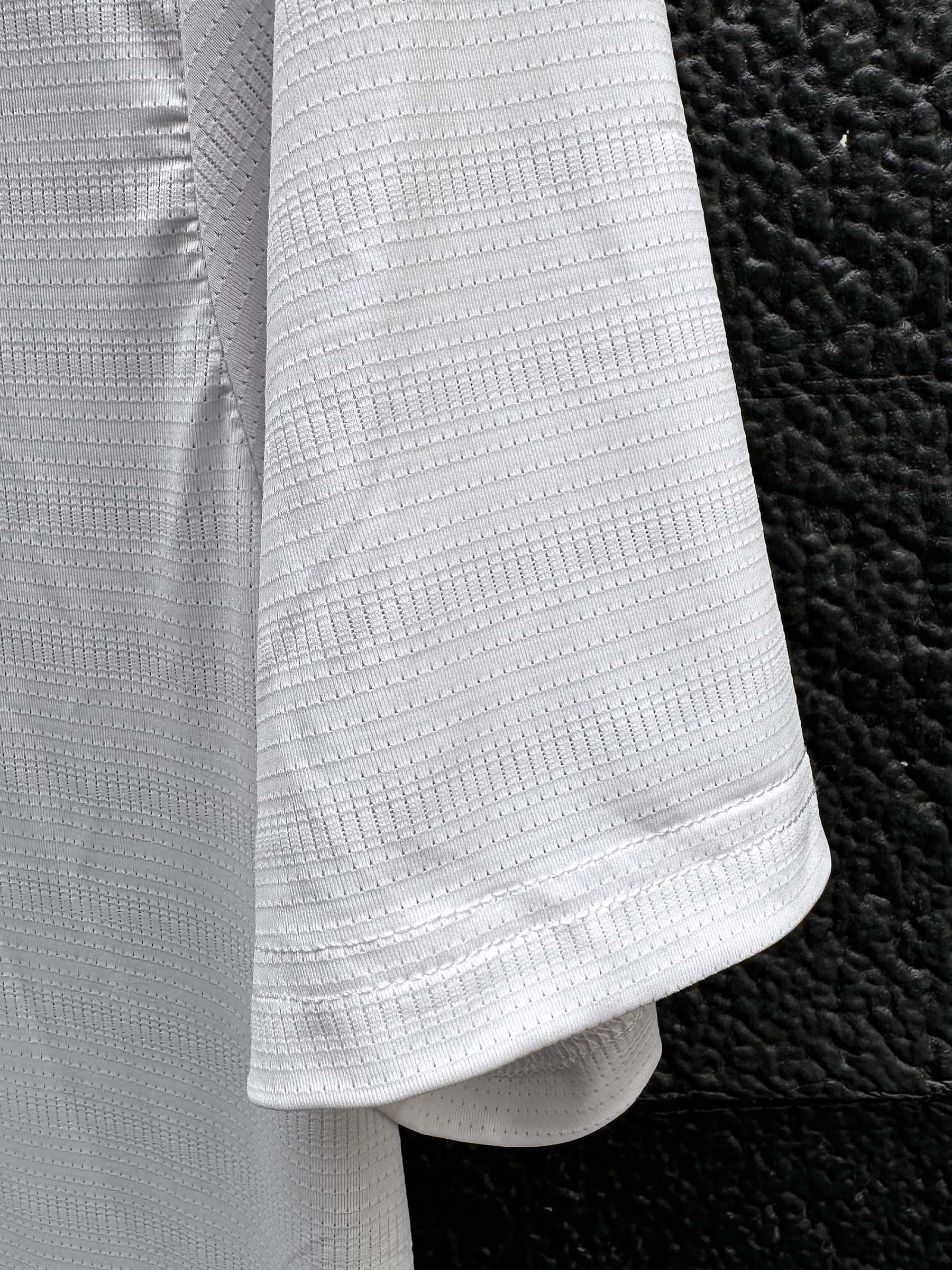 Self Textured Imported Dry Fit Polo In White