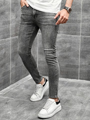 Ankle Fit Turbo Jeans in Faded Grey
