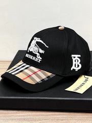 Burby Font Embroidered Logo In Black