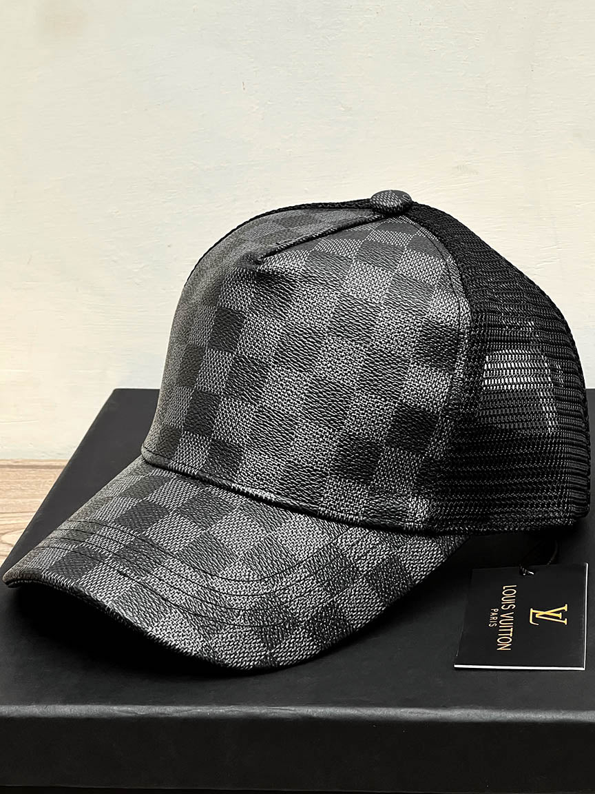 Lus Vtn Front Texture Cap In Dark Grey