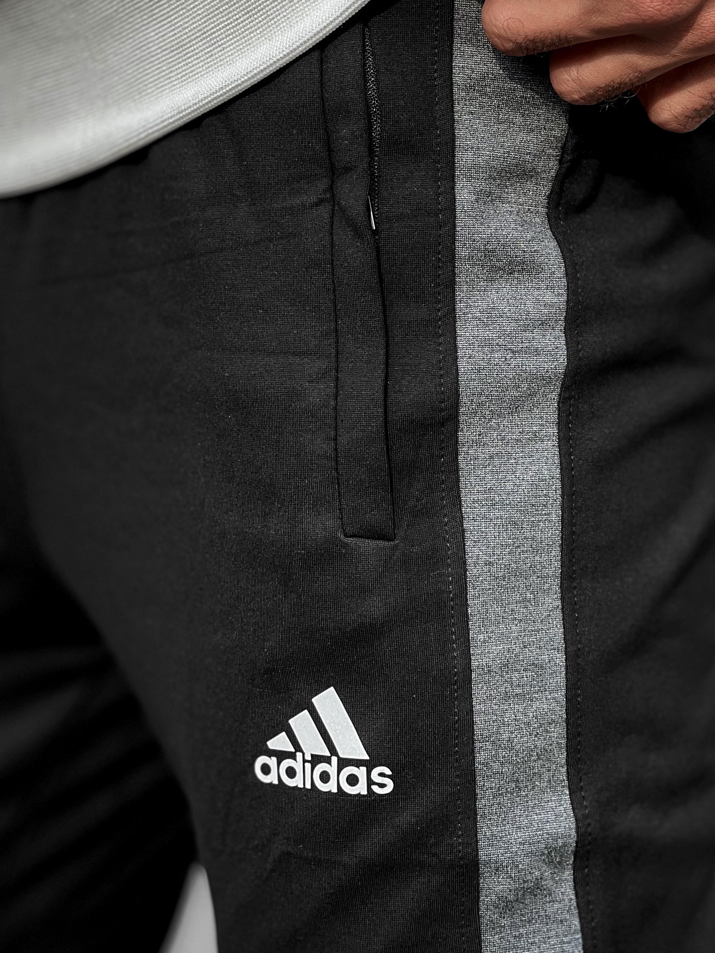 Adds Reflector Logo Sports Trouser in Black