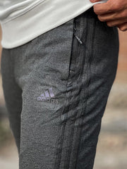 Adds Half Stripes Sports Trouser in Charcoal